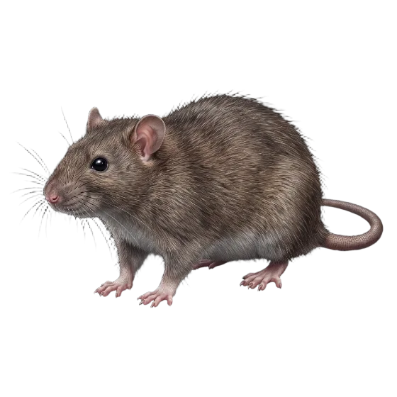 Illustration détourée d’un rat